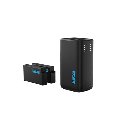 Image of GoPro Dual Battery Charger + 2 Enduro Rechargeable Batteries for MAX2 - Official GoPro Accessory