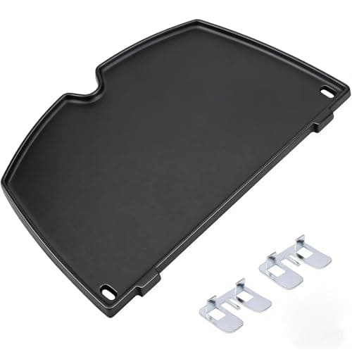 Image of GFTIME 6559 Grill Griddle Cast Iron Gas Grill Part for Weber Q200 and Q2000 Grills, Q200, Q220, Q240, Q260, Q2000, Q2200, Q2400 Series Grill Spare Parts, 38.62x27.43x1.27 CM(LxWxH), 1 Pack