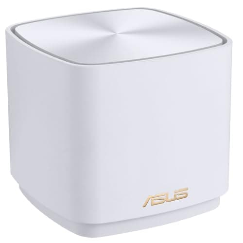 Image of ASUS ZenWiFi XD5 (1pk White) AX3000 Dual Band Mesh Wi-Fi 6 System Single Unit GB LAN GB WAN 160MHz Bandwidth AiMesh AiProtection White - 90IG0750-MO3B60
