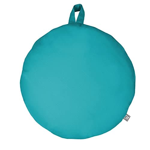 Image of rucomfy Beanbags Indoor/Outdoor Circle Smarty Floor Cushion Kids Beanbag. Garden Play, Round Seat or Pillow. Water Resistant. 70 x 70cm (Turquoise)