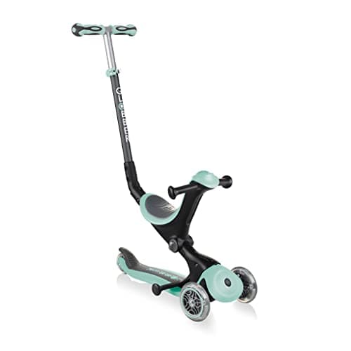 Image of Globber - GO•UP Deluxe - 3 Wheel Scooter with Seat, for Children from 15 Months to 6 Years, Pastel Green