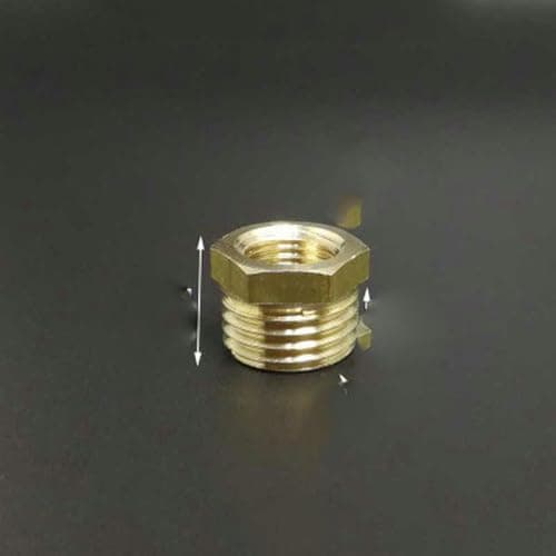 Image of M10 M14 M20 Metric Male To Female Thread Brass Reducer Bushing Reducing Pipe Fitting Coupler Connector Adapter-NO7