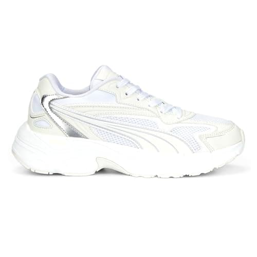 Image of PUMA Womens Teveris Nitro Metallic Lace Up Sneakers Shoes - White, White, 7.5 UK