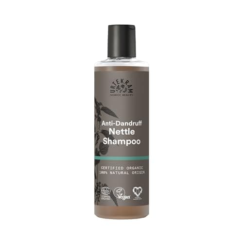 Image of Urtekram Nettle Shampoo for Itchy Scalp - Soothing Anti Dandruff Shampoo, Nettle & Aloe Vera, Irritation & Dry Scalp Relief, Organic Hair Care Treatment, Natural Ingredients, 250 ml (Pack of 1)