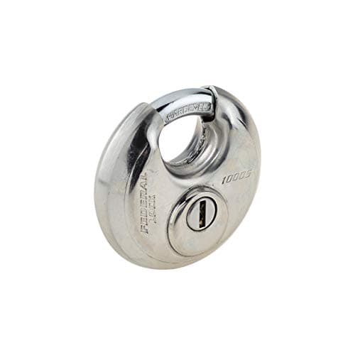 Image of Federal Stainless Steel Round Discus Padlock 70mm