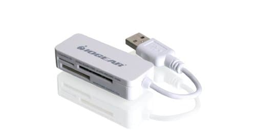 Image of IOGEAR 12-In-One Pocket Flash Memory Card Reader/Writer, GFR209A (White)