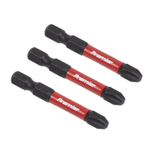 Image of Sealey AK8231 3pc 50mm Phillips #3 Impact Power Tool Bit Set
