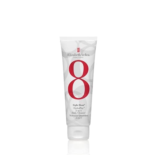 Image of Elizabeth Arden Eight Hour HydraPlay 2-in-1 Daily Cleanser, 125ml, Purifying, Pore-Refining, Hydrating Vegan Cleanser and Pore-Cleansing Clay Mask for Face