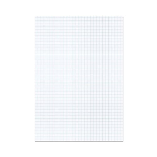 Image of Rhino A4 Loose Leaf Lined Paper, 500 Sheets / 1000 Pages, 7mm Squared Paper, 1-Pack, Unpunched, School & Office Stationery Supplies
