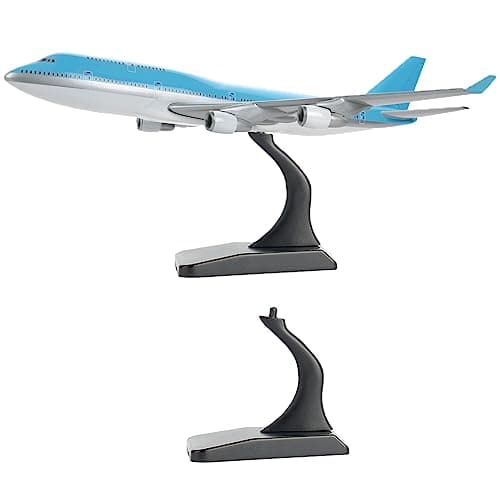 Image of FINGERINSPIRE 2 Sets Acrylic Aircraft Model Display Stand - Detachable Universal Holder for Building Blocks B737 A330 Planes - 1:400 Scale Show Stand With Box