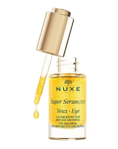 Image of Nuxe Super Serum [10] Eyes 15ml, Anti Ageing Eye Contour Serum, Targets Wrinkles, Dark Circles, Puffiness & Signs of Fatigue, With Hyaluronic Acid, Vegan Formula