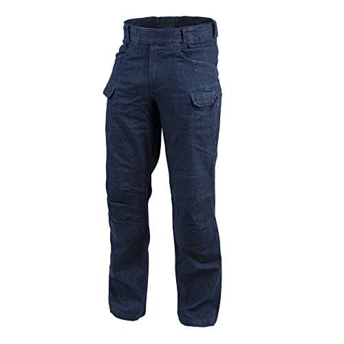 Image of Helikon-Tex Men UTP Urban Tactical Pants, Denim Stretch Fabric, Marine Blue Waist 30 Length 36