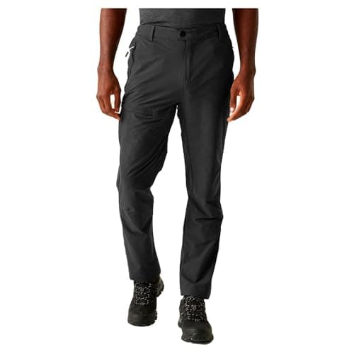 Image of Regatta Mens Highton II Walking Trousers Water Repellent Hiking Pants
