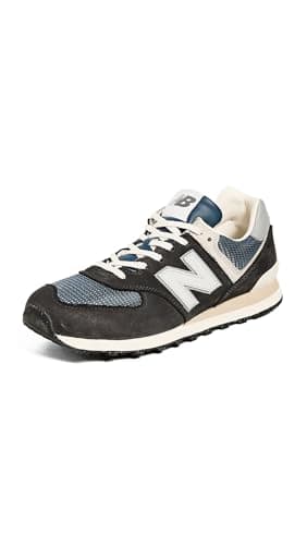 Image of New Balance Unisex-Adult 574 V2 Sneaker, Black Cement/Slate Grey, 15.5 Women/14 Men