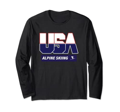 Image of Alpine Skiing 2022 Souvenir USA Team Long Sleeve T-Shirt