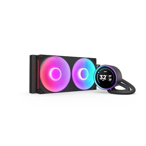 Image of NZXT Kraken Elite 280 RGB - AIO CPU Liquid Cooler - 280mm Radiator - F280 RGB Core Fan - Customizable 2.72" IPS LCD Turbine Pump - Intel® LGA 1700, 1200/115X, 1851 - AMD® AM5, AM4 - Black