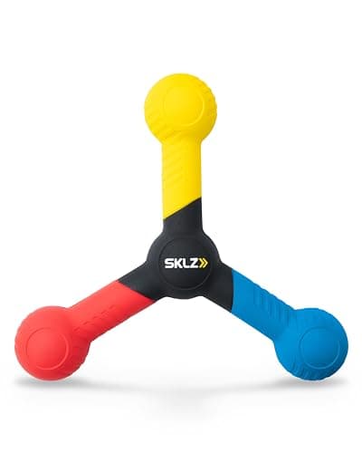 Image of SKLZ Reactive Catch Trainer, Enhance Hand-Eye Coordination, Improve Reaction Time, Ergonomic Design, Fun Training Tool - Ideal for Athletes, Coaches, All Sports, 3-Pointed Shape, Bright Colours
