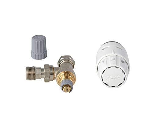 Image of Danfoss Thermostatic sensor RAS-C2 013G6050, TRV Valve And 15mm Reversible Angle C/W Built-in Sensor Combi Pack- Reversible And Bi-Directional, Maximum User Flexibility, Easy Installation (White)