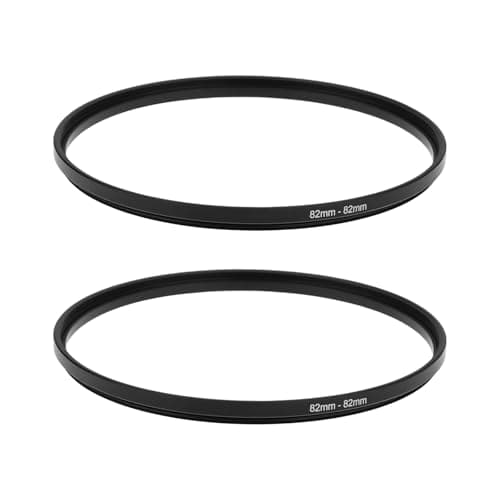 Image of EMSea 2Pcs 82mm to 82mm Extension Ring Filter Adapter Aluminium Alloy for Most Cameras