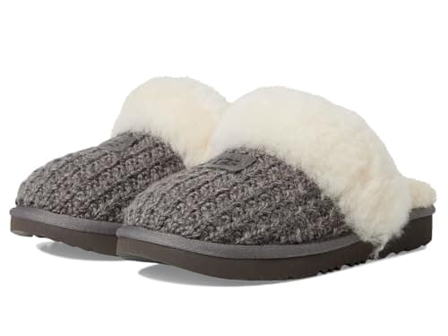 Image of UGG unisex-child K Cozy Ii Knit, Charcoal, 2 US Little Kid