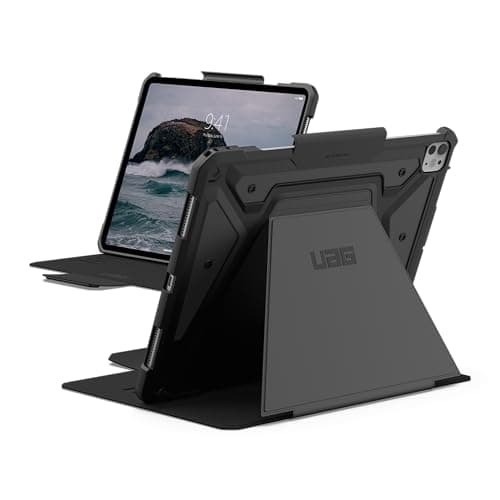 Image of URBAN ARMOR GEAR UAG Designed for iPad Pro 13" Case M5 2025 8th Gen, M4 2024 7th Gen A3360 A3361 A3362 A2926 Adjustable Multi-Angle Stand Pencil Holder Auto Sleep/Wake Folio Cover, Metropolis SE Black
