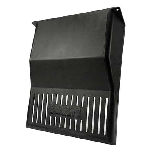 Image of FIXINGS DIRECT] XDrain Black Plastic Drain Covers Leaf Stop For Outdoor Drain Cut To Size - Multiple Pack Sizes - Outdoor Drain Cover For Leafs, Snow & Outdoor Rubbish Protection (30x30x9Cm) (1)
