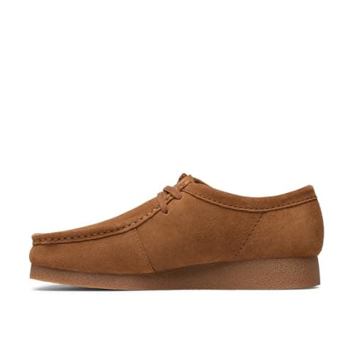 Image of Clarks Men's WallabeeevoDerby Lace-Up Shoes, Cola Suede, 7 UK