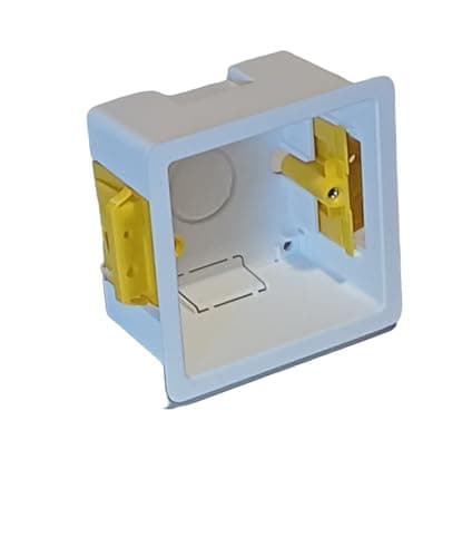 Image of Éabcon Plasterboard Dry Wall Back Box, 47mm Deep, 1 Gang, Single, White