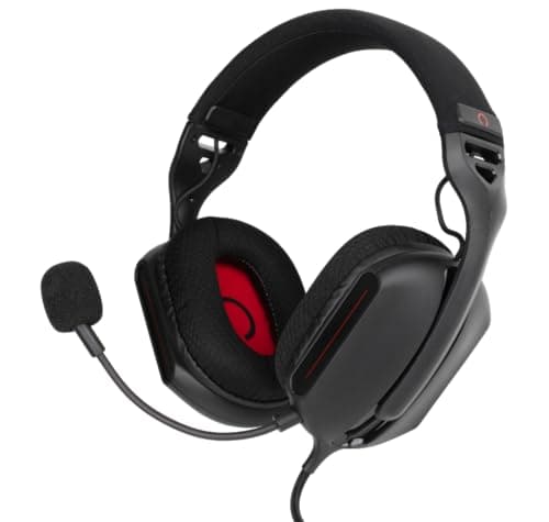 Image of Konix Skylite Ultralight Circumaural Gaming Headset 218g Nintendo Switch and Switch 2 - Microphone - 1.5m Cable - 3.5mm Jack - Black