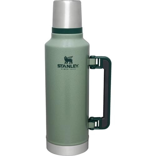 Image of Stanley Classic Vacuum Bottle, 1.9L, Green, Thermal and Cold Insulated, Stainless Steel Bottle, Recycled Stainless Steel Water Bottle, Gift, Dishwasher Safe