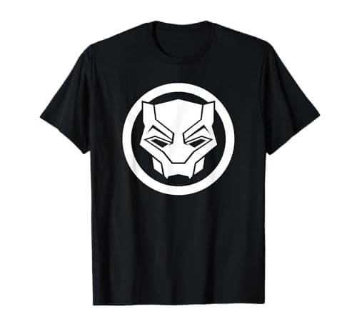 Image of Marvel Black Panther: Wakanda Forever Simple Panther Logo T-Shirt