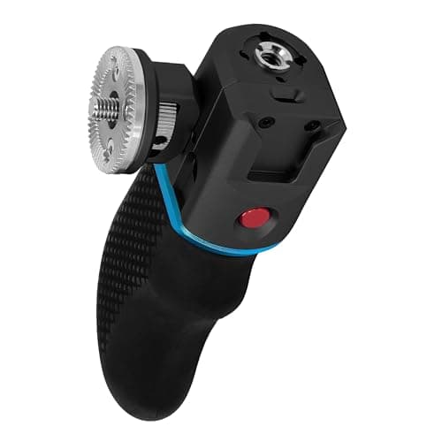 Image of KONDOR BLUE | Trigger Wing Side Handle | Start/Stop Record Button, Arri Rosette Attachment, Cold Shoe, Multiple mounts, & Left/Right Compatible for Filmmaking Workflows | Raven Black