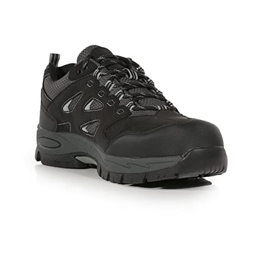 Image of Regatta Mens Professional Mudstone Low Safety Boots, Black Granit, 11 UK
