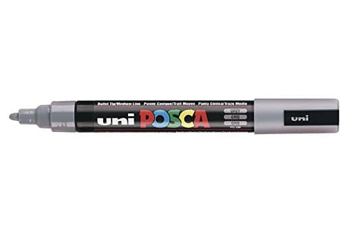Image of Posca PC-5M Paint Marker Art Pens - 1.8-2.5mm Nib - Grey Ink (1)