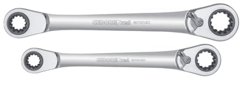 Image of GEDORE R07501002 Red Reversible Ratchet Spanner Set Metric 2-Piece
