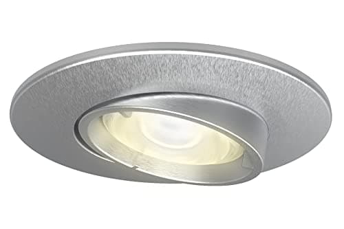 Image of 4lite Fire-Rated Indoor Downlight (Satin Chrome) Adjustable GU10 LED Spotlight IP20 Rating - 4L1/2208-4yr Guarantee