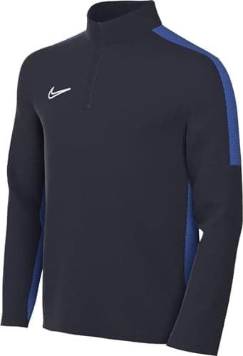 Image of NIKE DR1356-451 Y NK DF ACD23 DRIL TOP T-Shirt Unisex Boys Obsidian/Royal Blue/White Size L