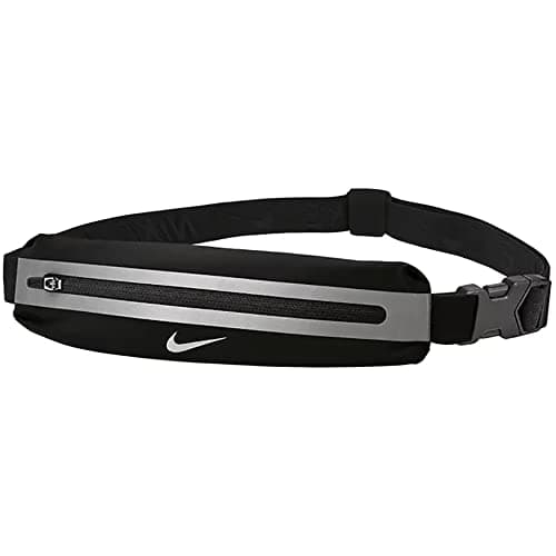 Image of Nike Unisex Slim Waistpack 3, Black/Black/Silver, One Size