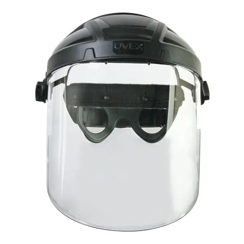 Image of UVEX by Honeywell S9550 Uvex Turboshield Clear Polycarbonate Replacement Visor and Clear Lens, Uncoated