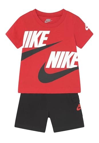 Image of Nike Unisex Kids B NSW HBR CARGO FT SHORT SET, Black, 2 Years EU