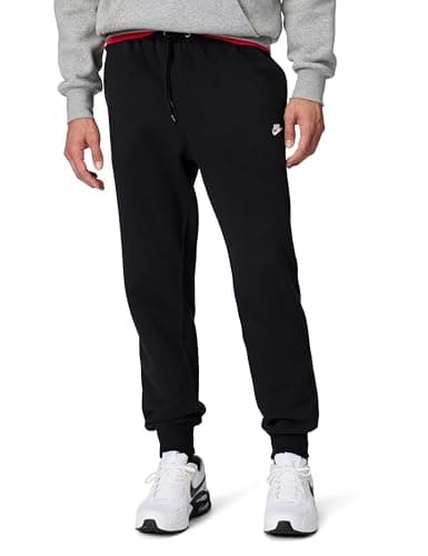 Image of Nike Mens M Nk Club Bb Jogger Pants, Black/Black/White, M EU