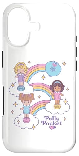 Image of Polly Pocket Rainbow Dolls and Suitcase Case for iPhone 17