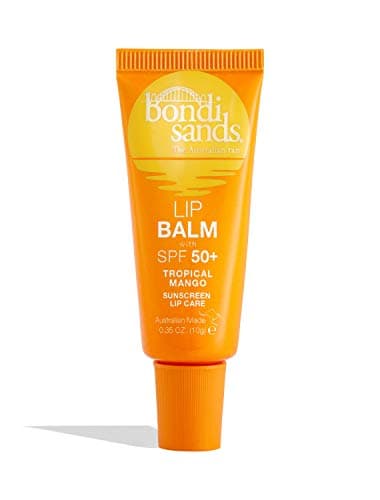 Image of Bondi Sands - Lip Balm SPF 50+ Tropical Mango - moisturizing lip balm with SPF 50 for advanced sun protection, 10 g