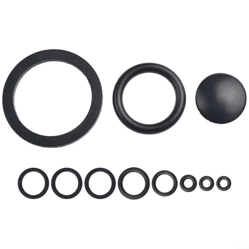 Image of 10 Pack Black Rubber Sealing Rings for 3L 5L 8L Garden Sprayers, Essential Oil Pressure Pump Gasket Set, O-Ring Replacement Parts and Washers Spares