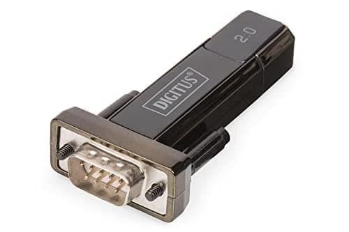 Image of DIGITUS USB to serial adapter - RS232 converter - USB 2.0 Type-A to DSUB 9M - FTDI FT232RL chipset - Incl. 80 cm cable