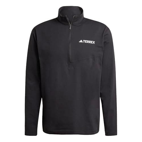Image of adidas Men's Terrex Multi Climacool Half Zip Long Sleeve, Black, S