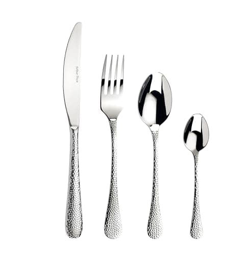 Image of Arthur Price ZAVA1601 Avalon 16 Piece 4 Person Cutlery Set, Stainless Steel, Silver