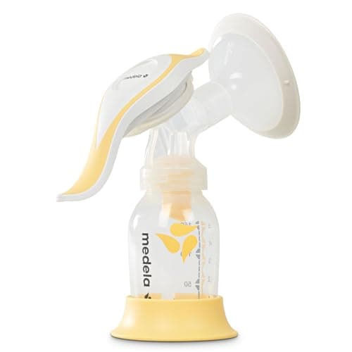 Image of Medela Harmony Manual Breast Pump, Compact Swiss Design with PersonaFit Flex Shields and Medela's 2-Phase Expression Technology