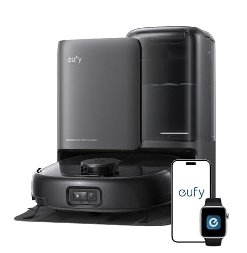 Image of eufy E25 Omni Robot Vacuum Cleaner with Mop, HydroJet System, 20,000 Pa Turbo Powerful Suction, Zero Tangling, Corner-to-Edge Deep Cleaning and Mop Lifting, with Auto All-In-One Station