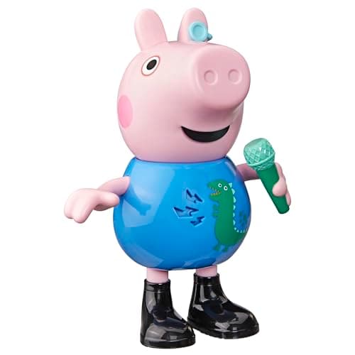 Image of Peppa Pig Joke & Sing George 20-cm Figure, Musical Toy with 50+ Sounds and Songs, Preschool Toys for Girls and Boys Ages 3+ - English Version